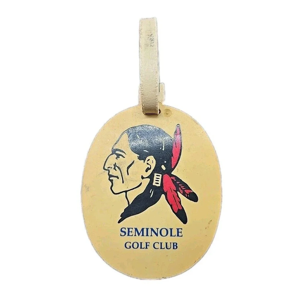 OFFICIAL Member Only Exclusive Vintage Seminole Golf Club Bag Tag RARE